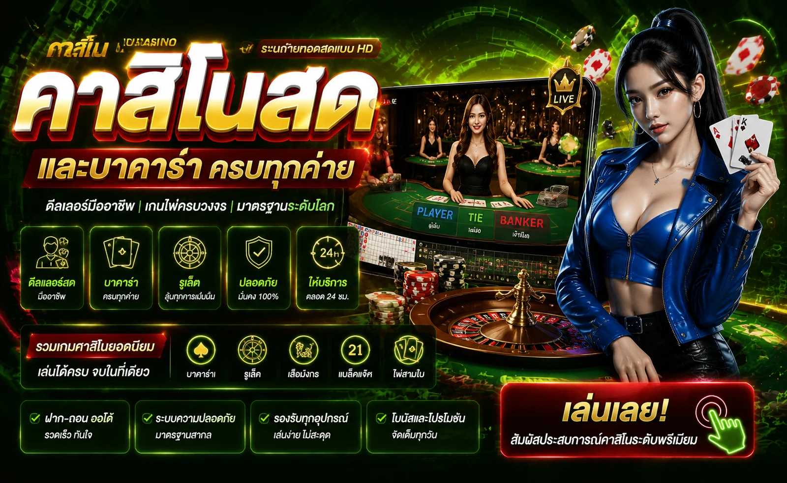 ห้องคาสิโนสด Chang1688 บาคาร่าดีลเลอร์สดจริง